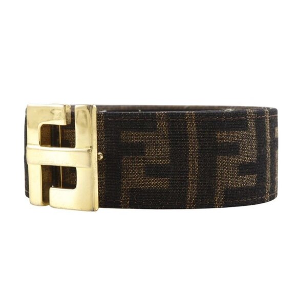 Fendi Zucca Nylon Canvas Brown Belt main image 8